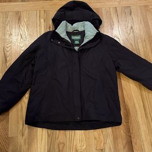 LL Bean Womens Thinsulate Hooded Ski Jacket XL